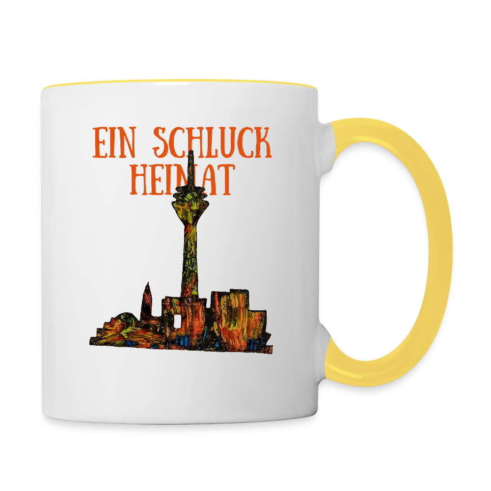 Tasse - Weiß/Gelb
