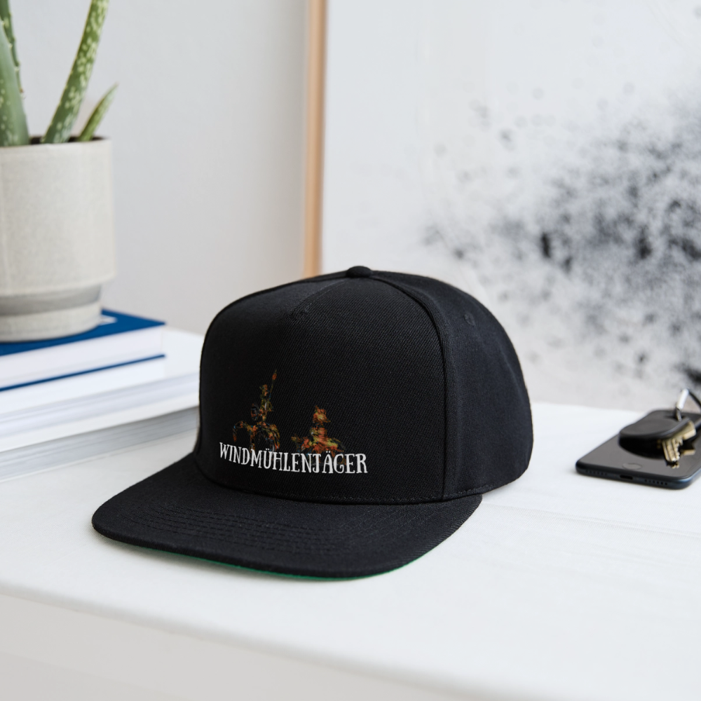 Snapback Cap - Schwarz/Schwarz