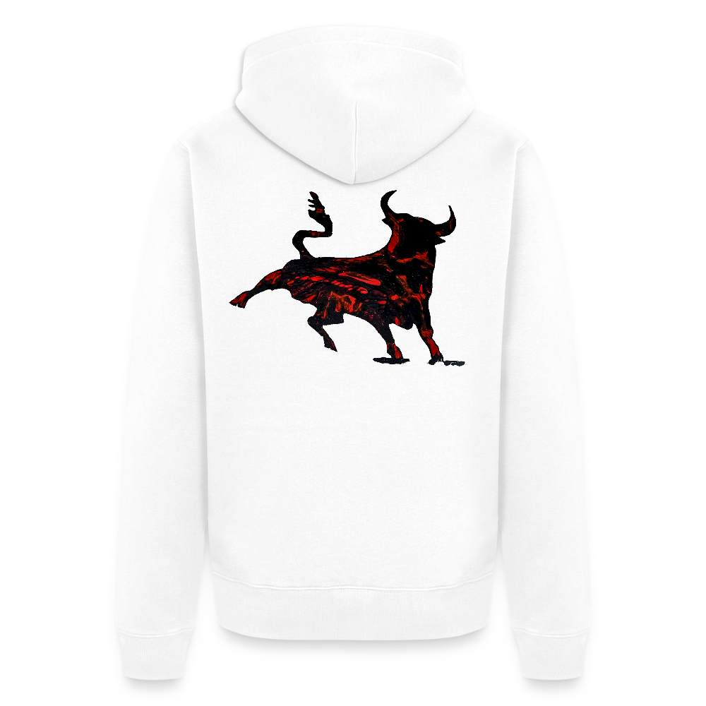 Männer Kapuzenjacke Torro Backprint - Weiß