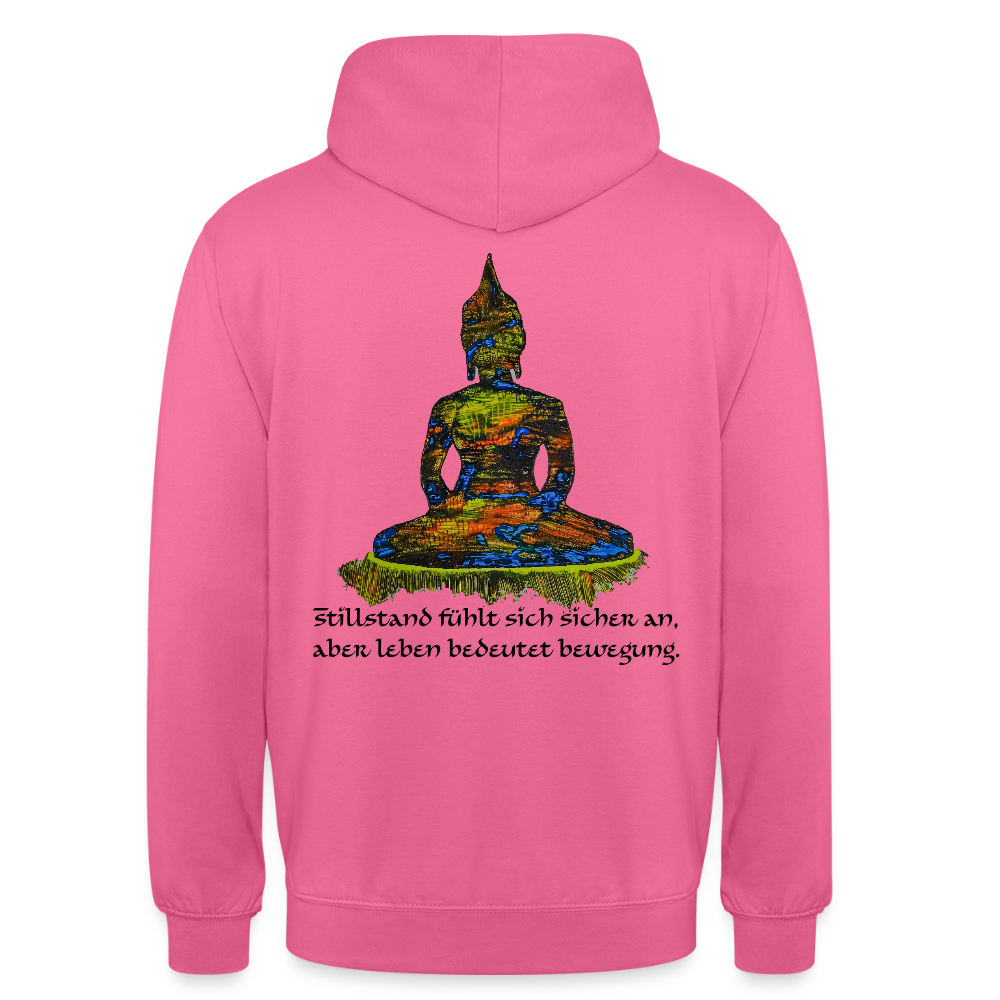 Unisex Hoodie Buddha Backprint - Pink