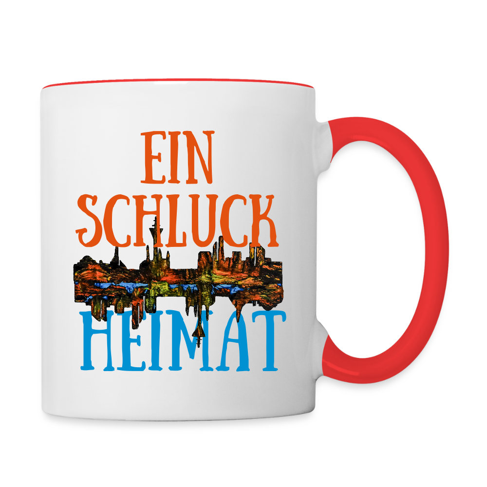 Tasse - Weiß/Rot
