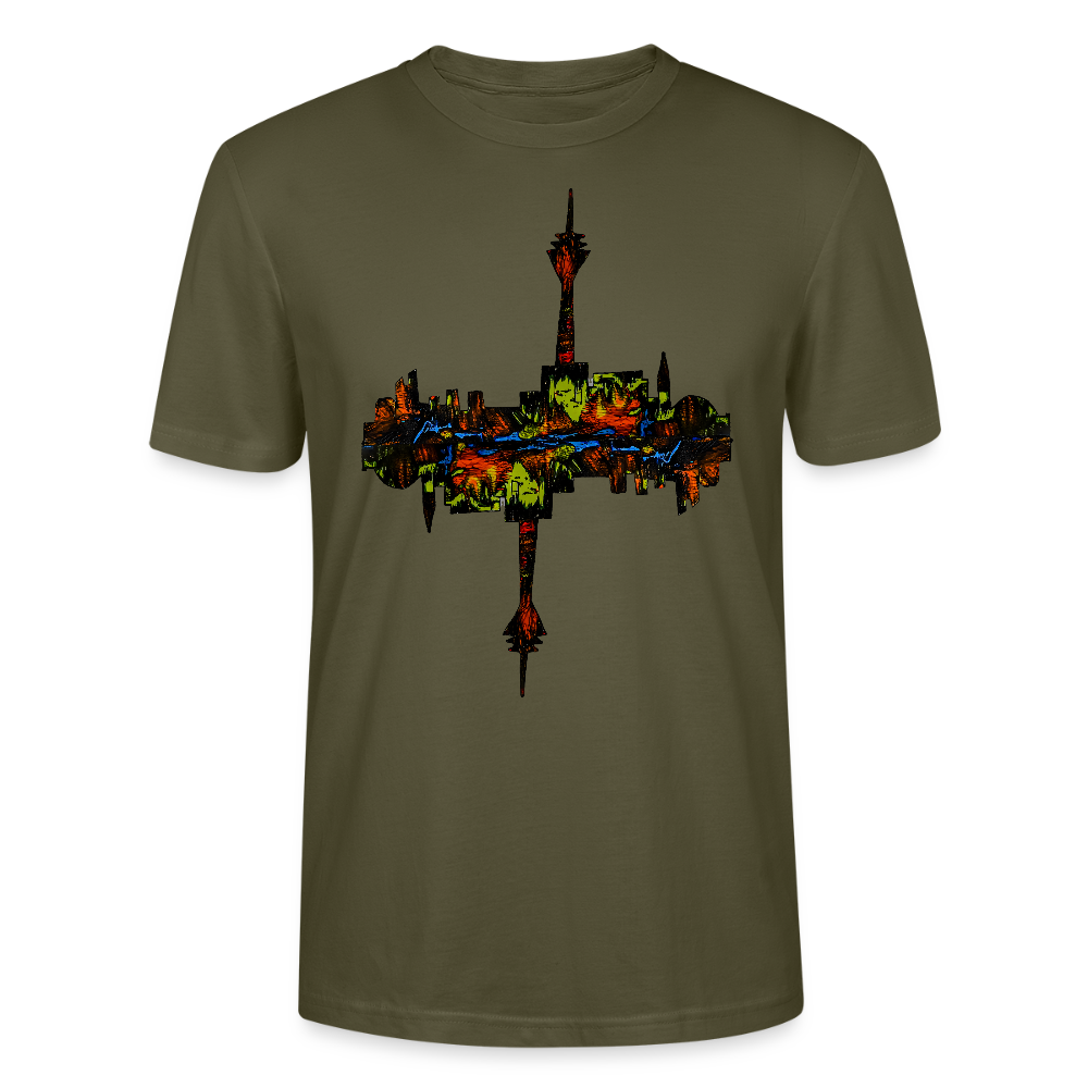 Unisex T-Shirt Düsseldorfer Skyline V.7 - Khaki