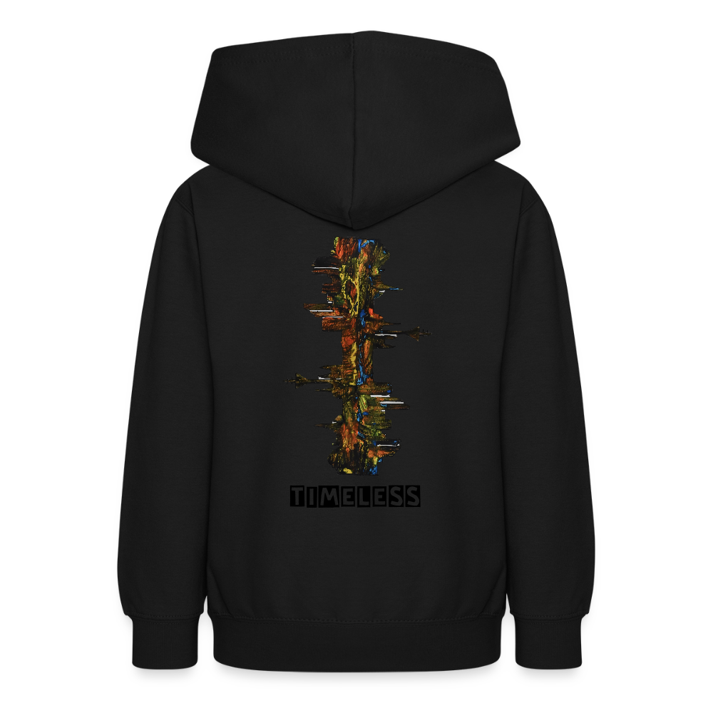 Teenager Hoodie Düsseldorfer Skyline Backprint - Schwarz