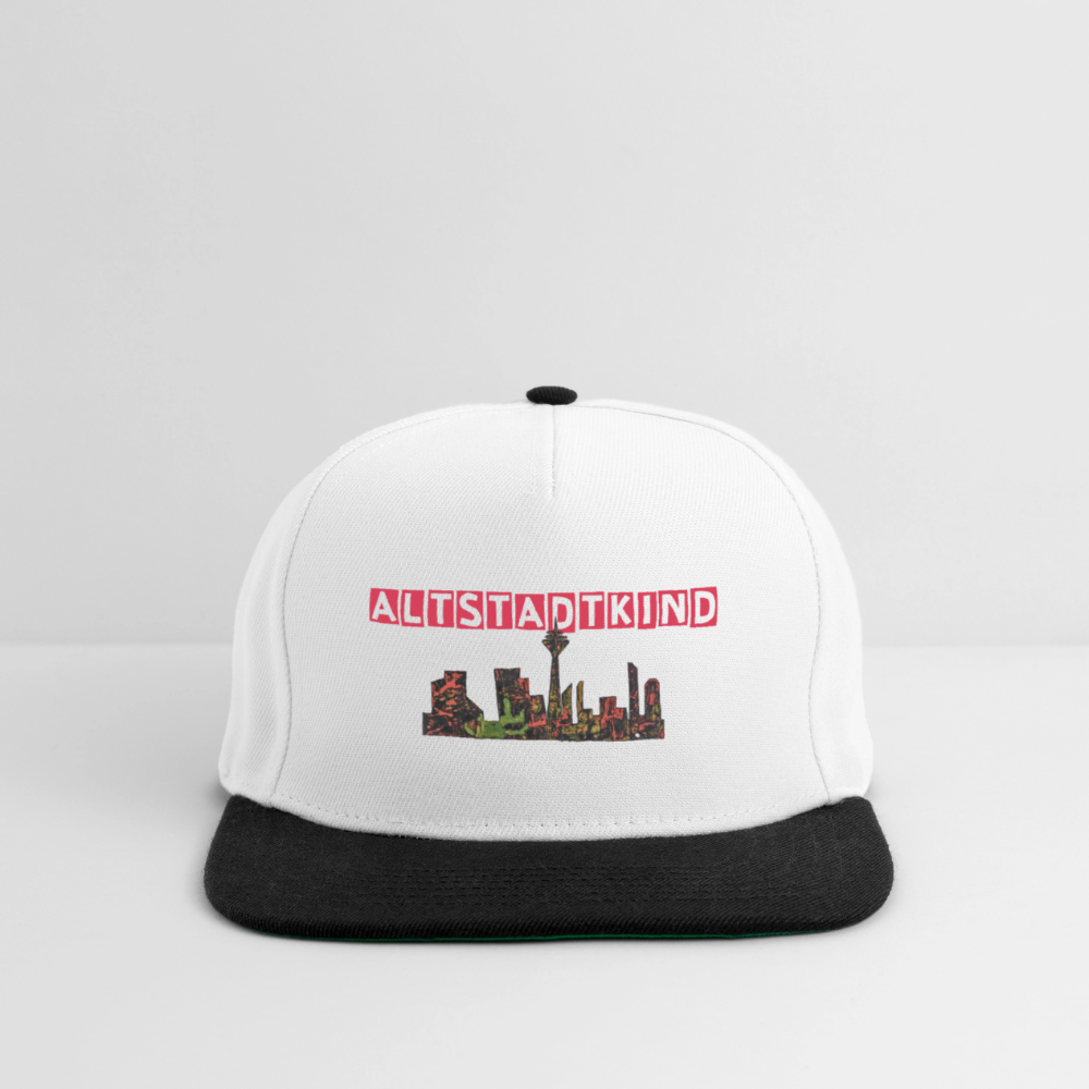Snapback Cap - Weiß/Schwarz