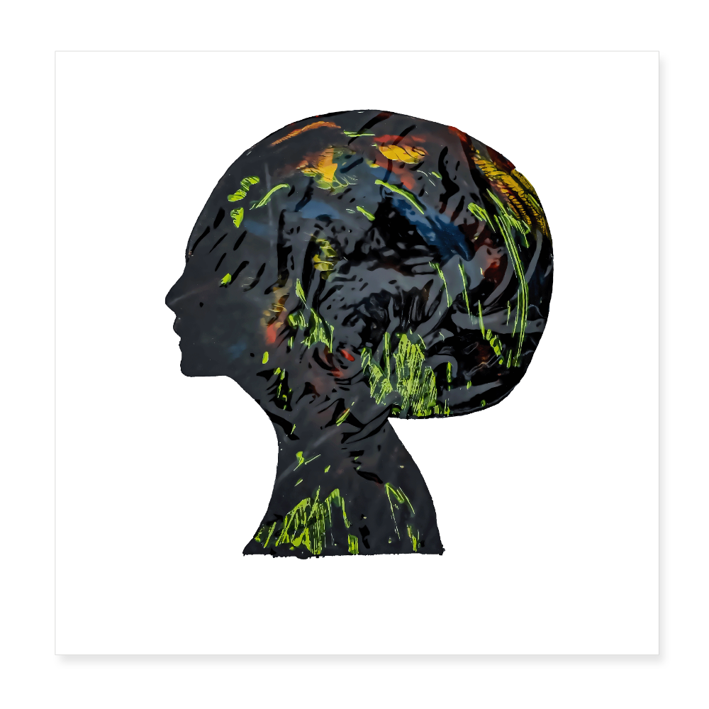 Poster 20x20 cm - Weiß