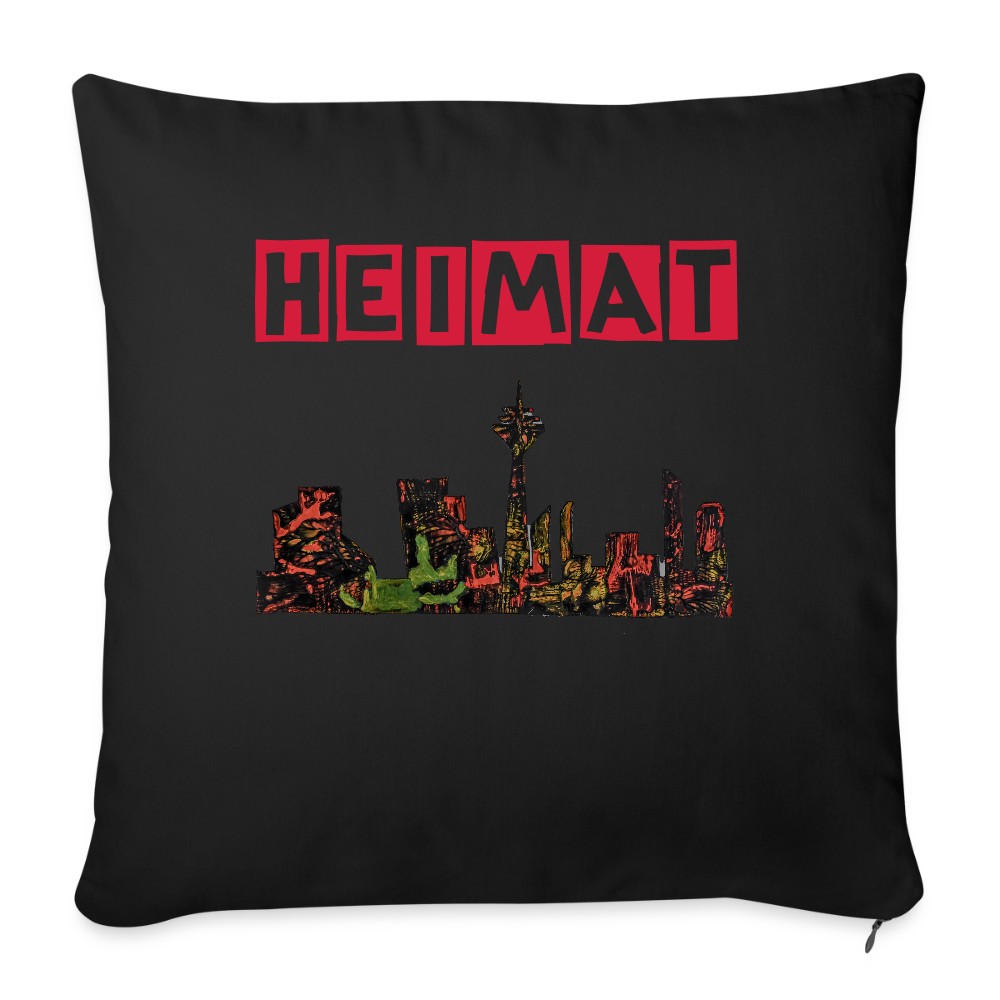 Sofakissenbezug 44 x 44 cm - Schwarz