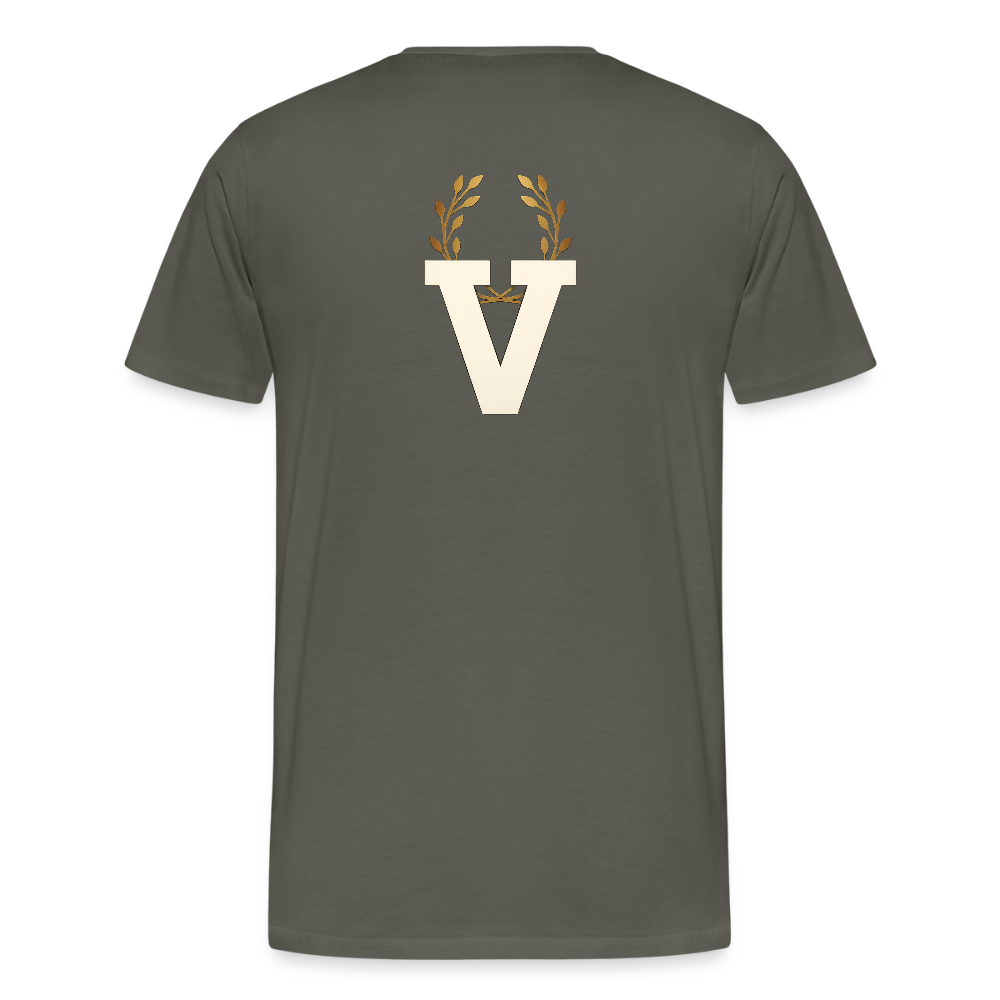 Männer Premium T-Shirt Düsseldorfer Skyline V.3 - Asphalt