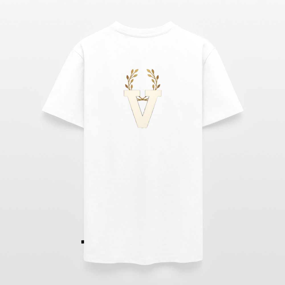 Männer Premium T-Shirt Düsseldorfer Skyline V.7 - Weiß