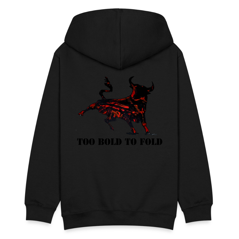 Teenager Hoodie Torro Backprint - Schwarz