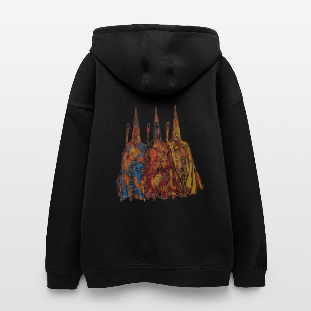 Oversized Unisex Hoodie Nazzarener Backprint - Schwarz