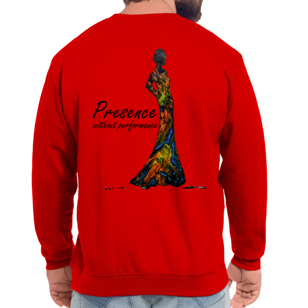 Unisex Pulli Presence Backprint - Rot