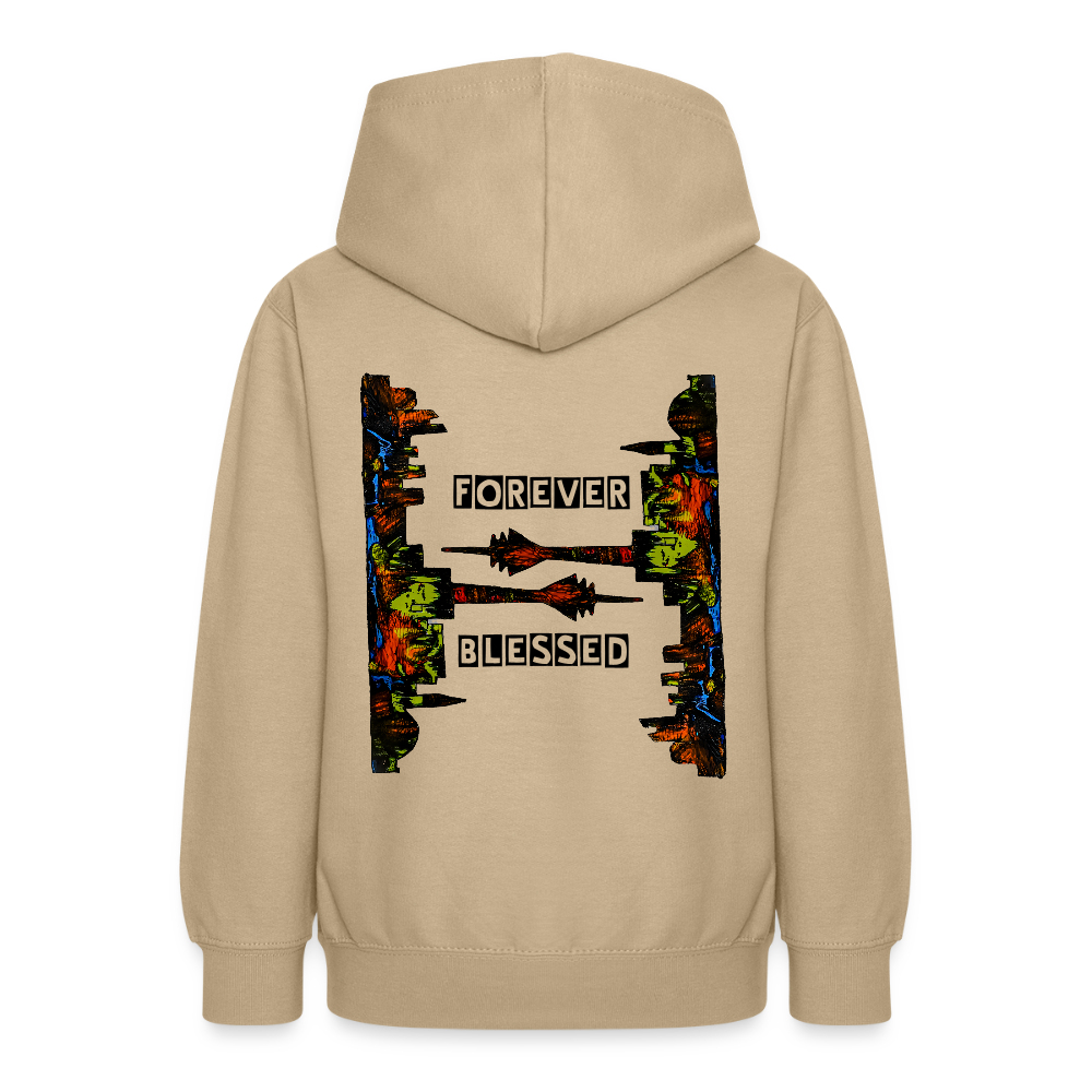 Teenger Hoodie Düsseldorfer Skyline Backprint - Sand