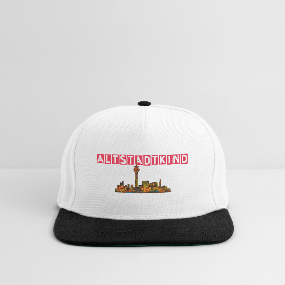 Snapback Cap - Weiß/Schwarz