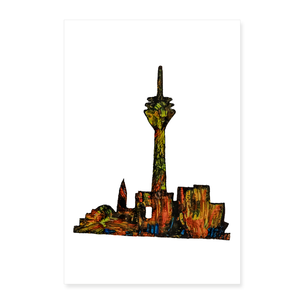 Poster 60x90 cm - Weiß