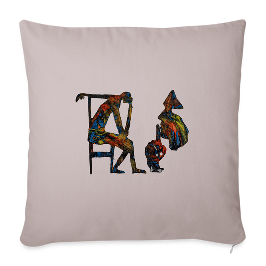 Sofakissen mit Füllung 44 x 44 cm - helles Taupe