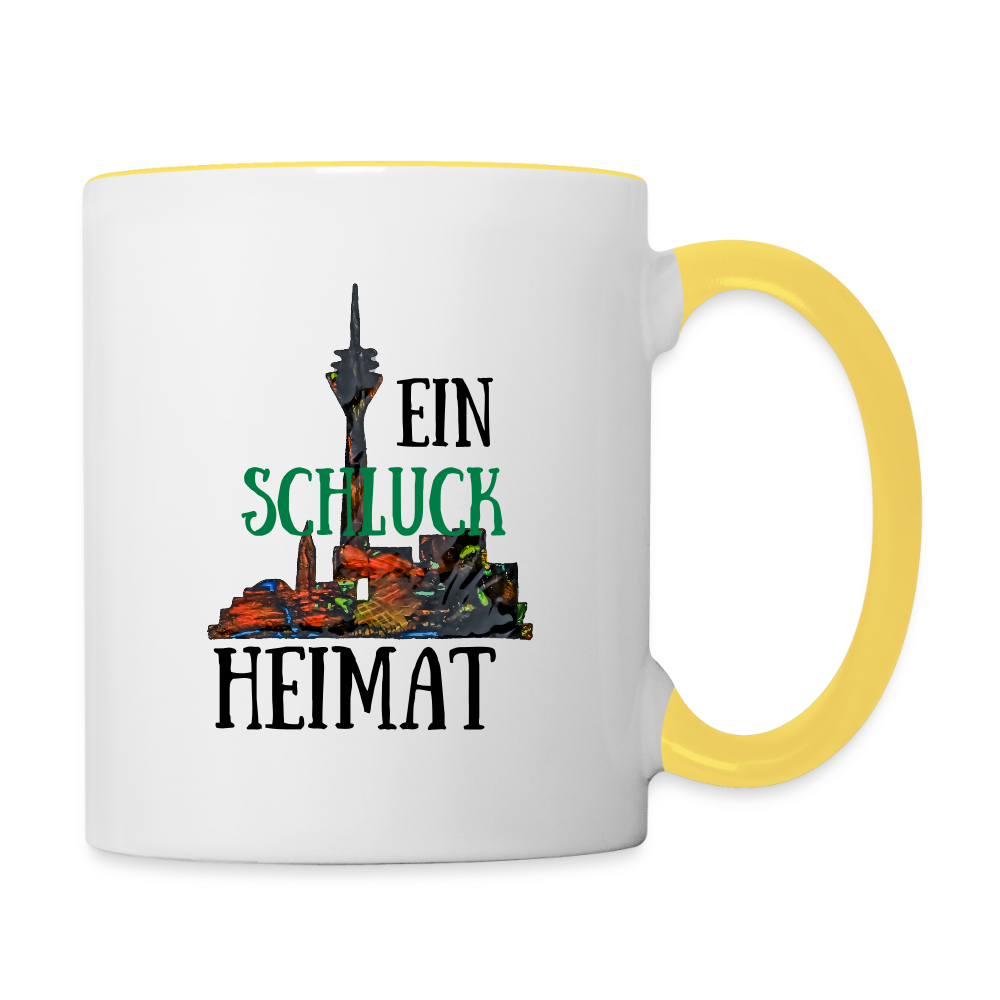 Tasse - Weiß/Gelb