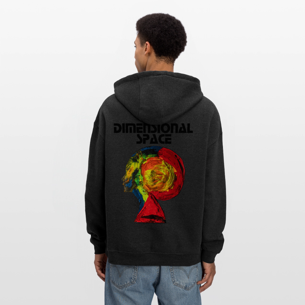 Oversized Unisex Hoodie Gaia Backprint - Anthrazit