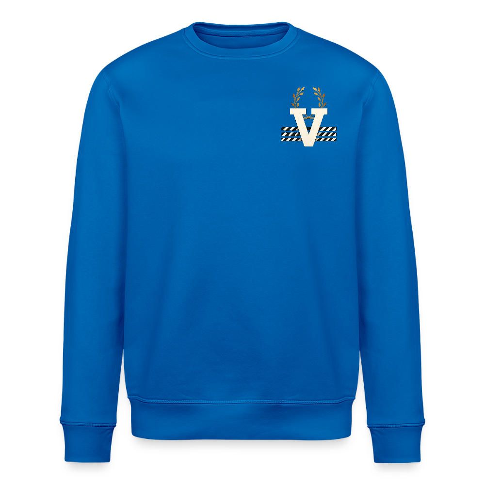 Unisex Bio Pulli Düsseldorfer Skyline Backprint - Königsblau