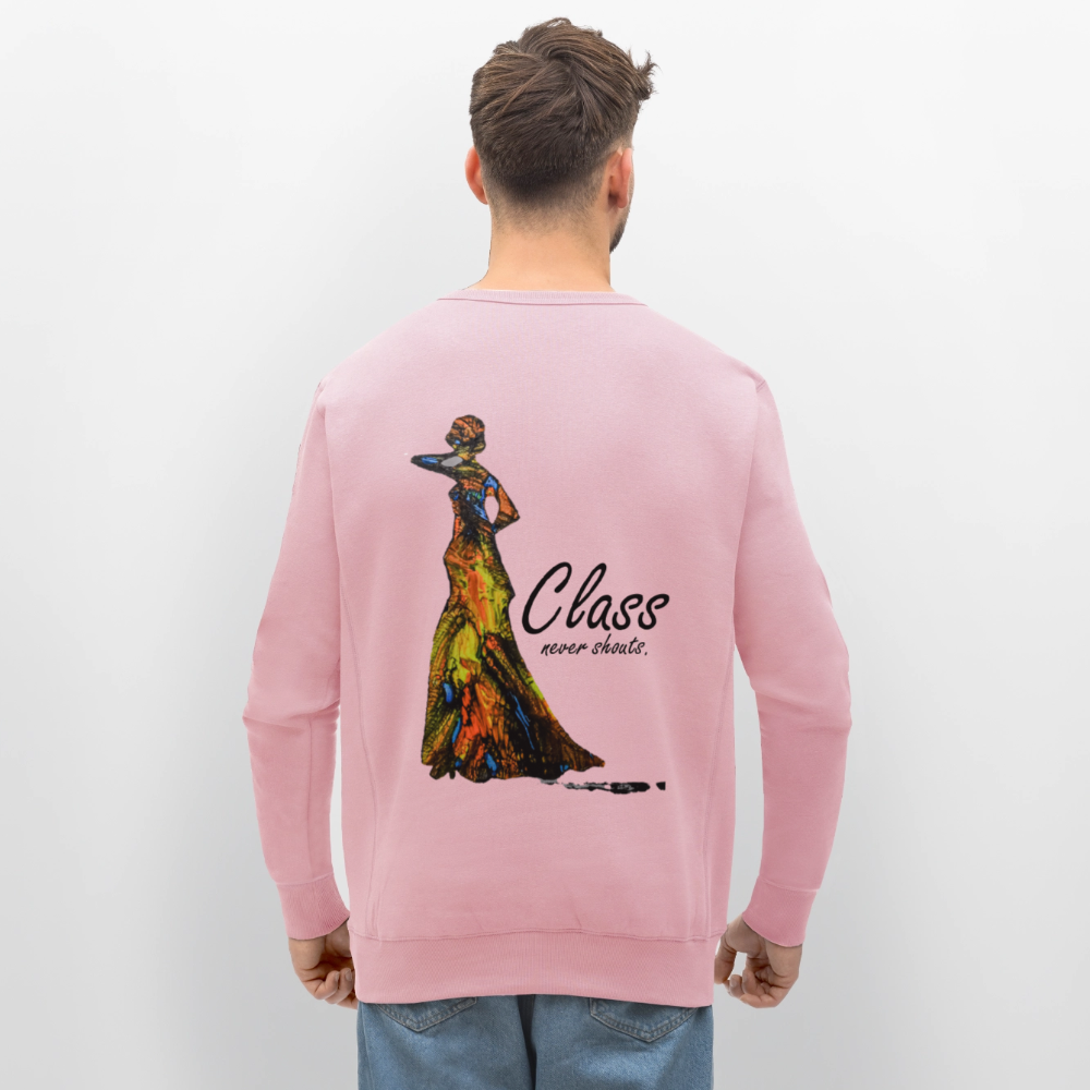 Unisex Bio Pulli Class Backprint - Hellrosa