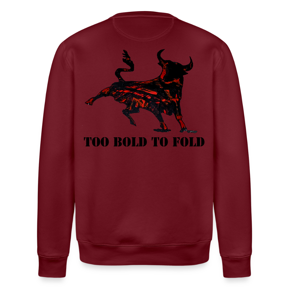 Unisex Bio Pulli Torro Backprint - Burgunderrot