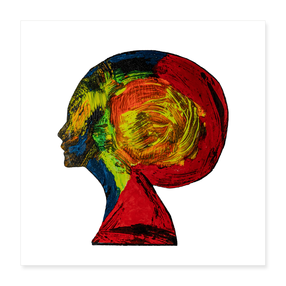 Poster 40x40 cm - Weiß