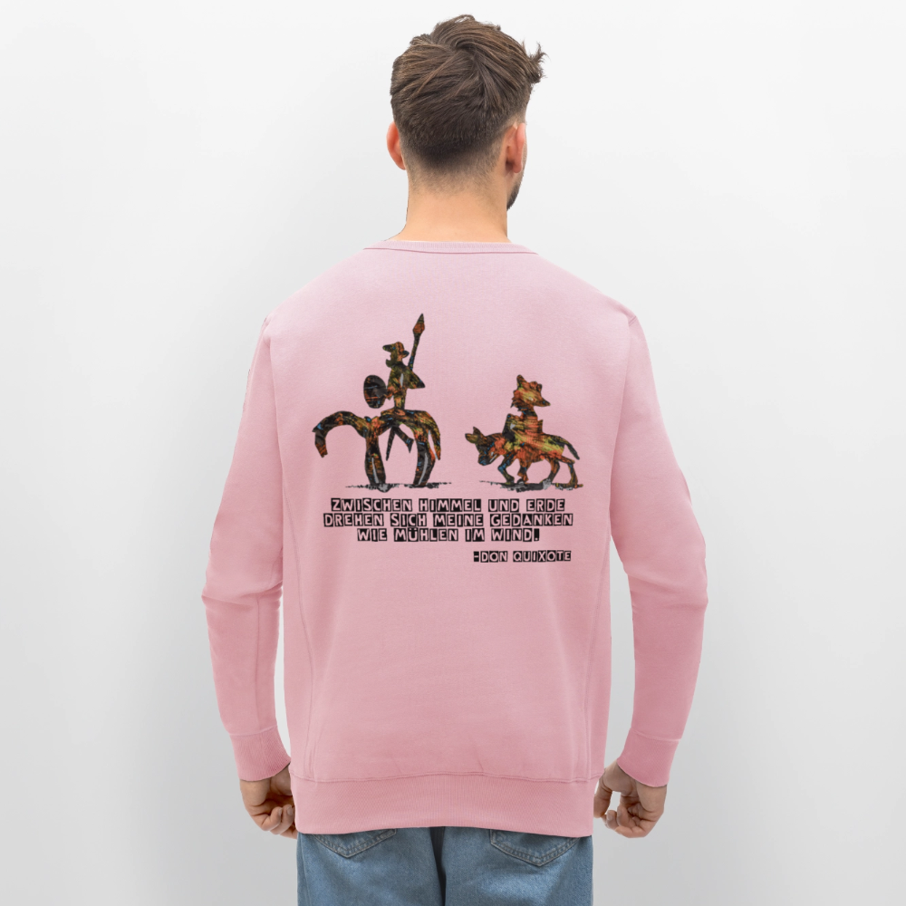 Unisex Bio Pulli Don Quixote Backprint - Hellrosa