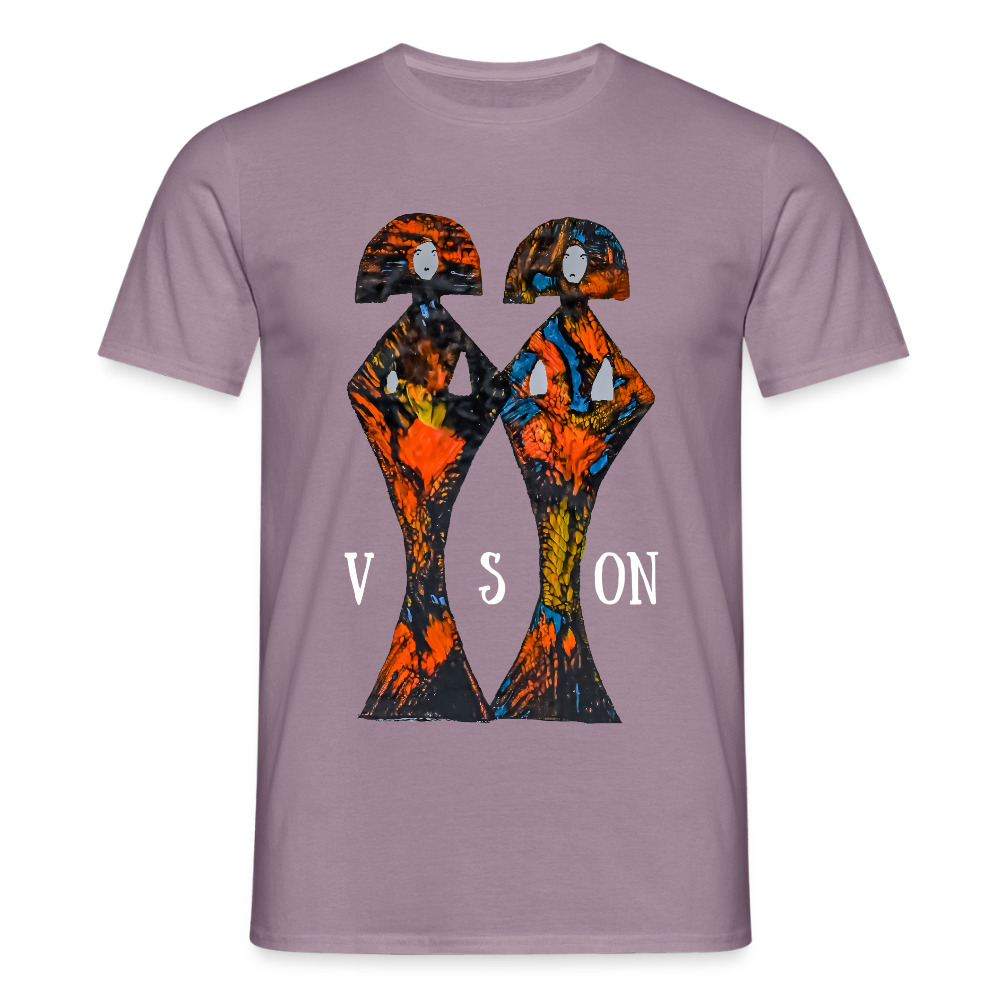 Männer T-Shirt Geishas - Lilagrau 