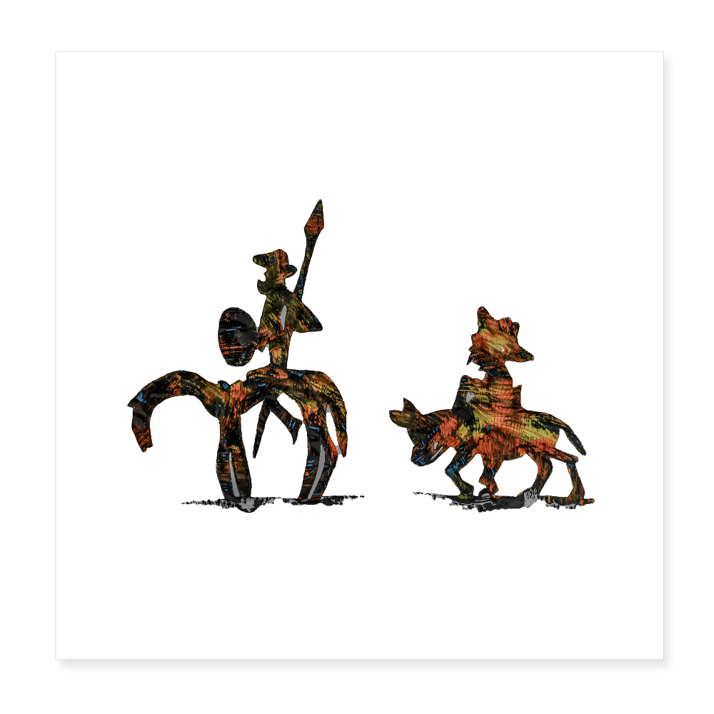 Poster 20x20 cm - Weiß