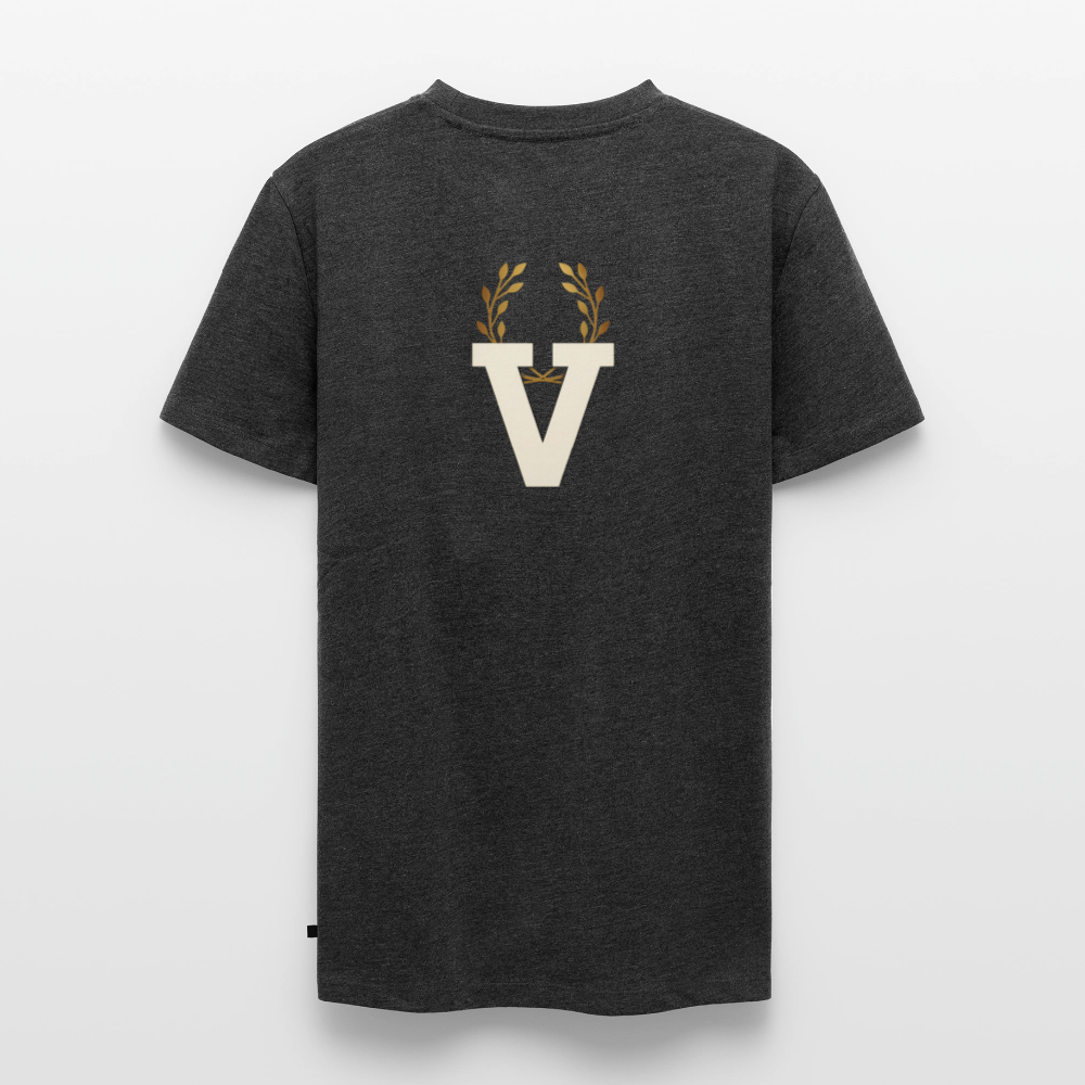 Männer Premium T-Shirt Düsseldorfer Skyline V.7 - Anthrazit meliert