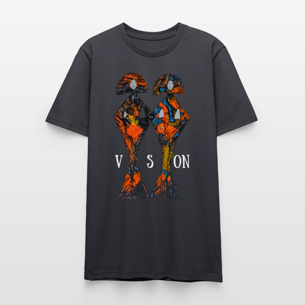 Unisex T-Shirt Geishas - Dunkles Graublau