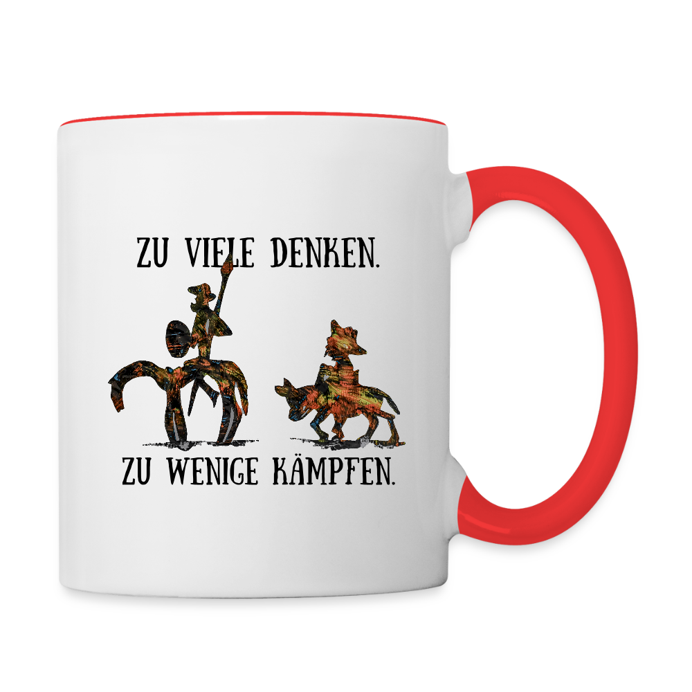 Tasse - Weiß/Rot