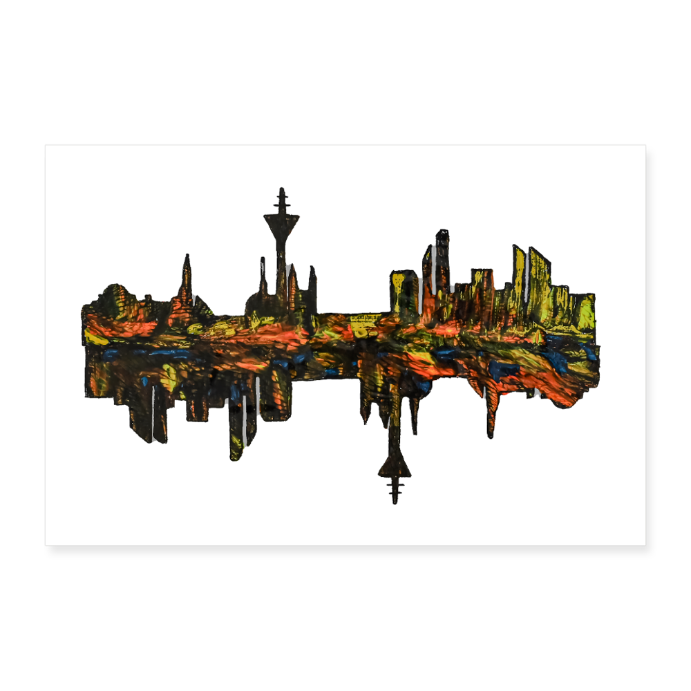 Poster 90x60 cm - Weiß