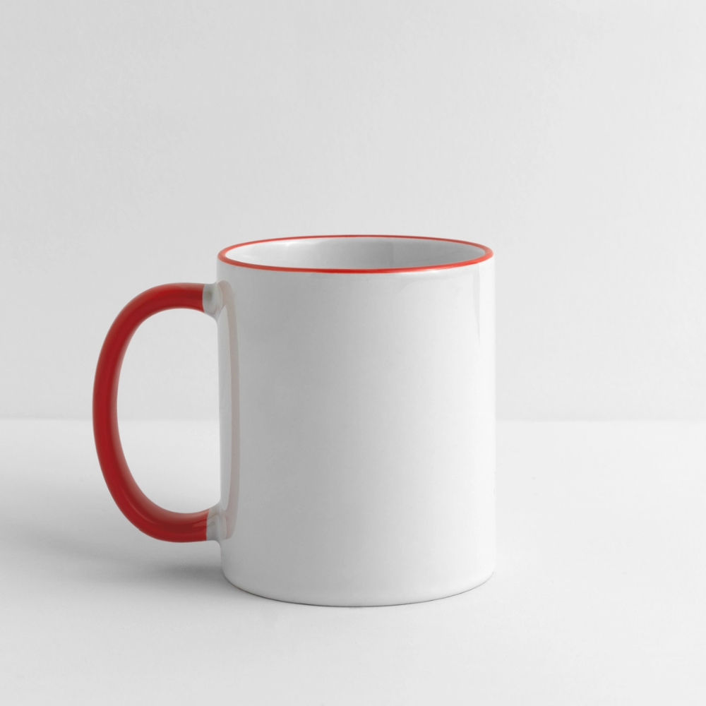 Tasse - Weiß/Rot