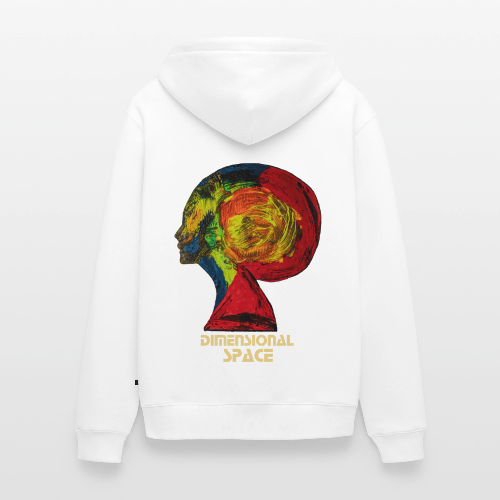 Männer Kapuzenjacke Gaia Backprint - Weiß