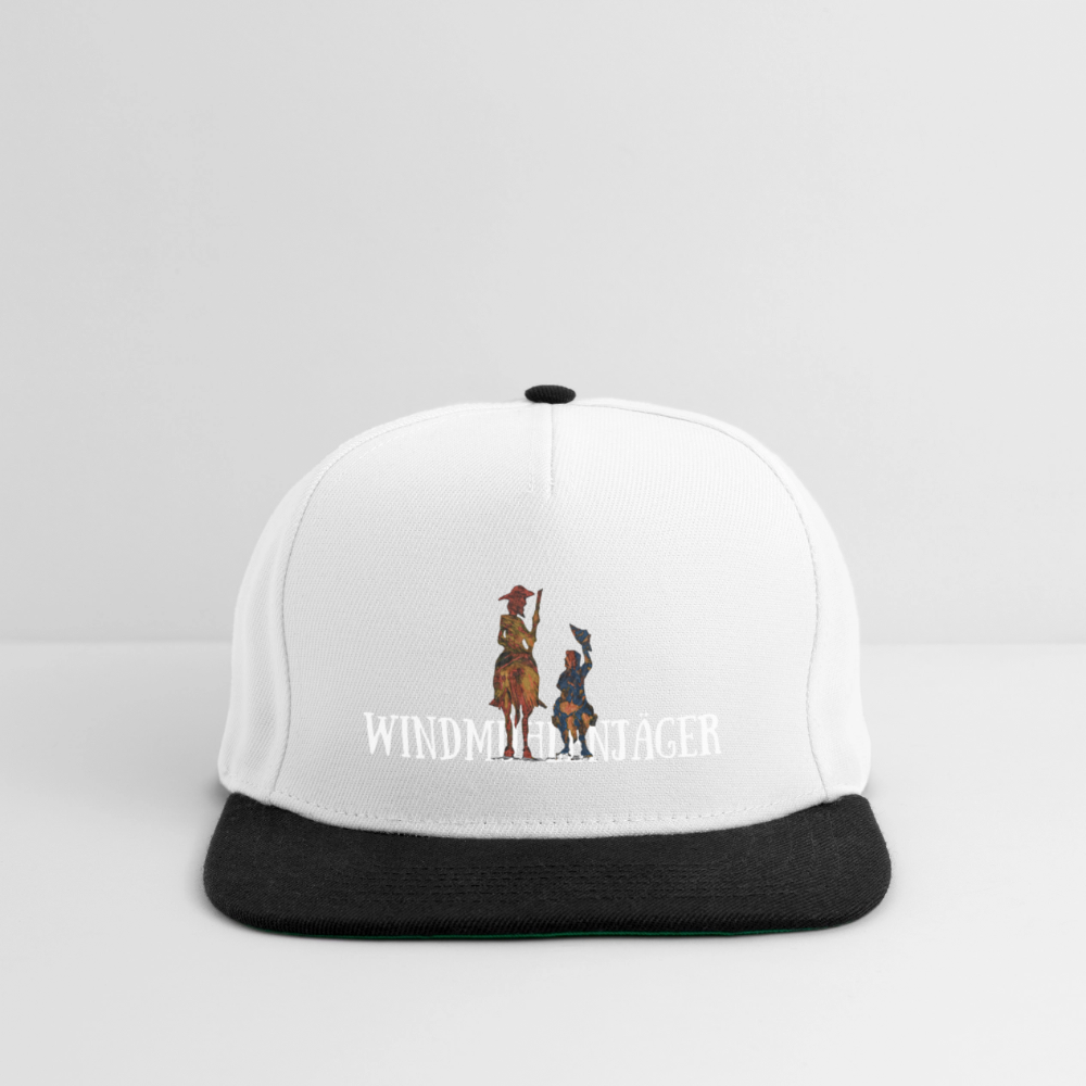 Snapback Cap - Weiß/Schwarz