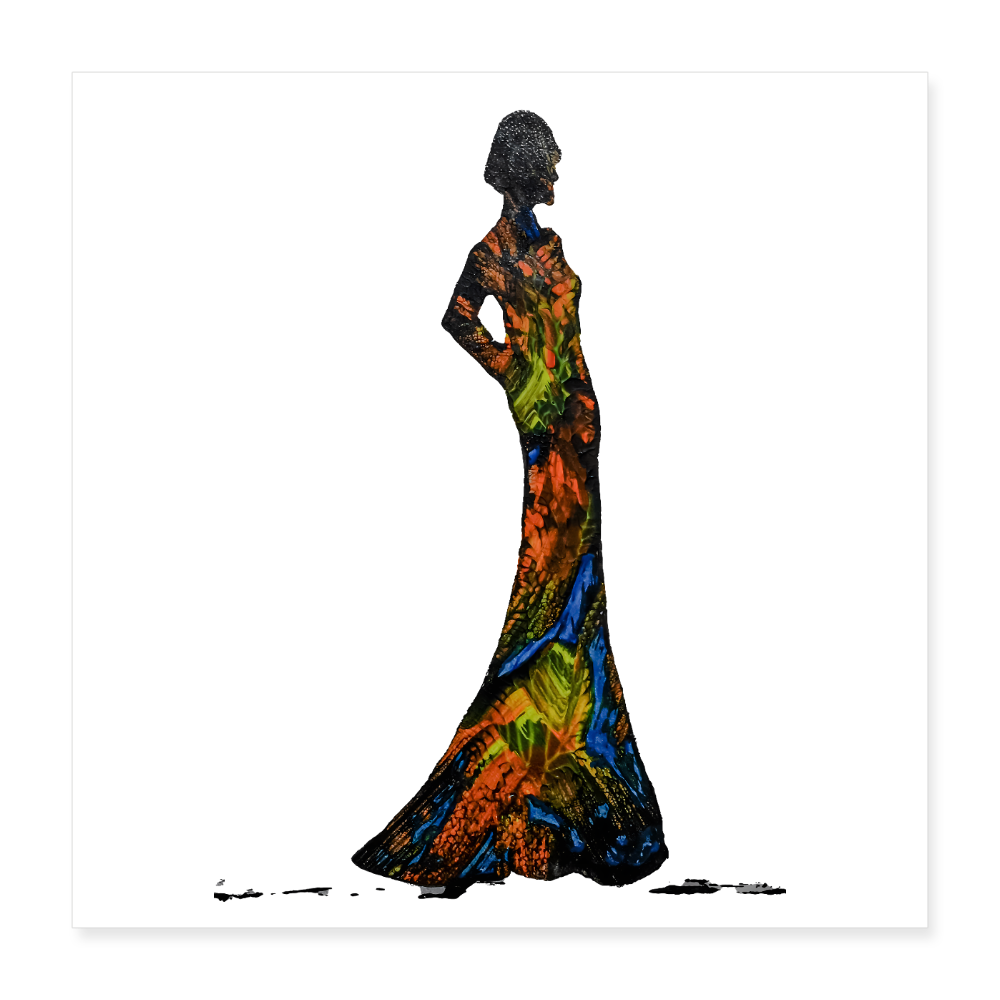 Poster 40x40 cm - Weiß