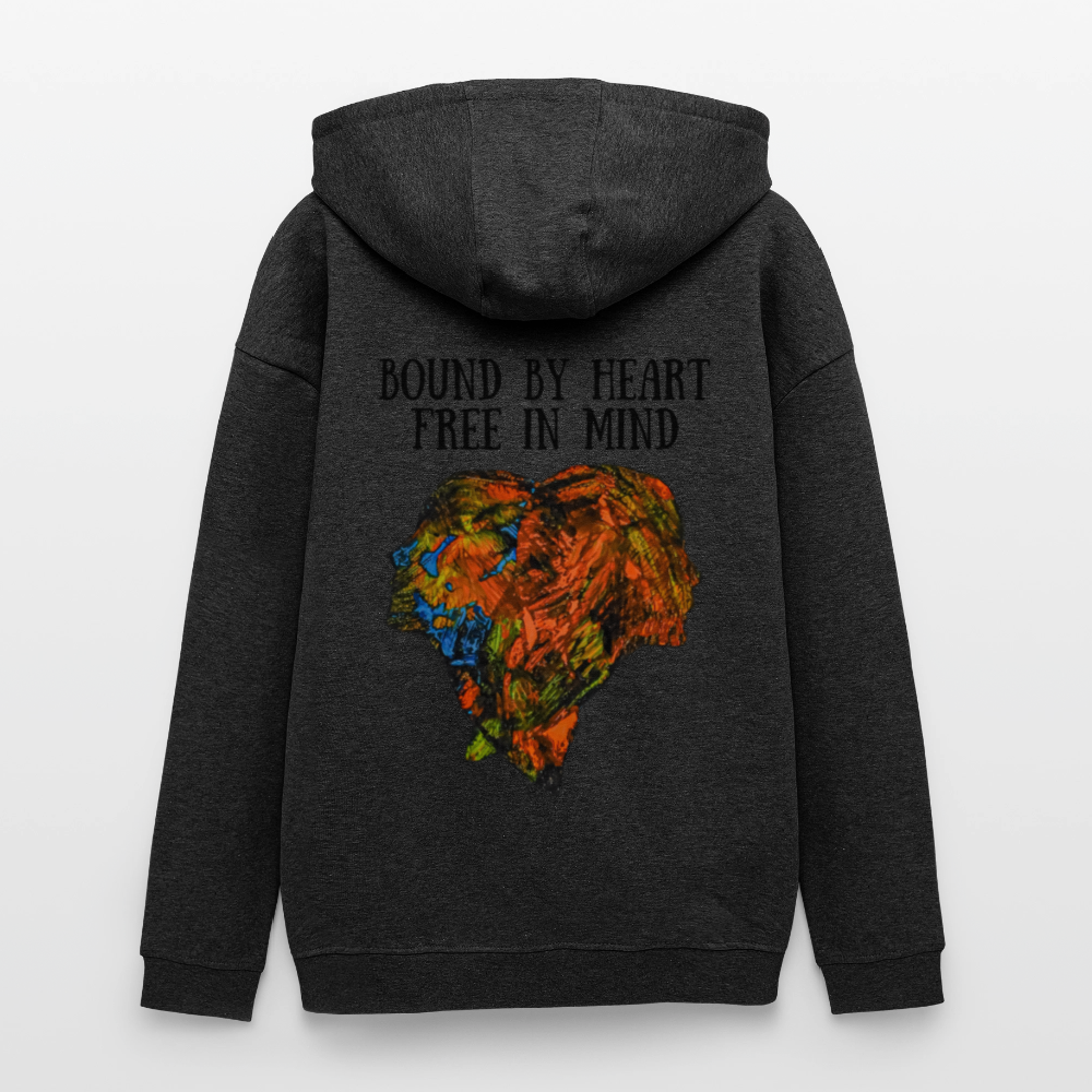 Oversized Unisex Hoodie Espejo Backprint - Anthrazit