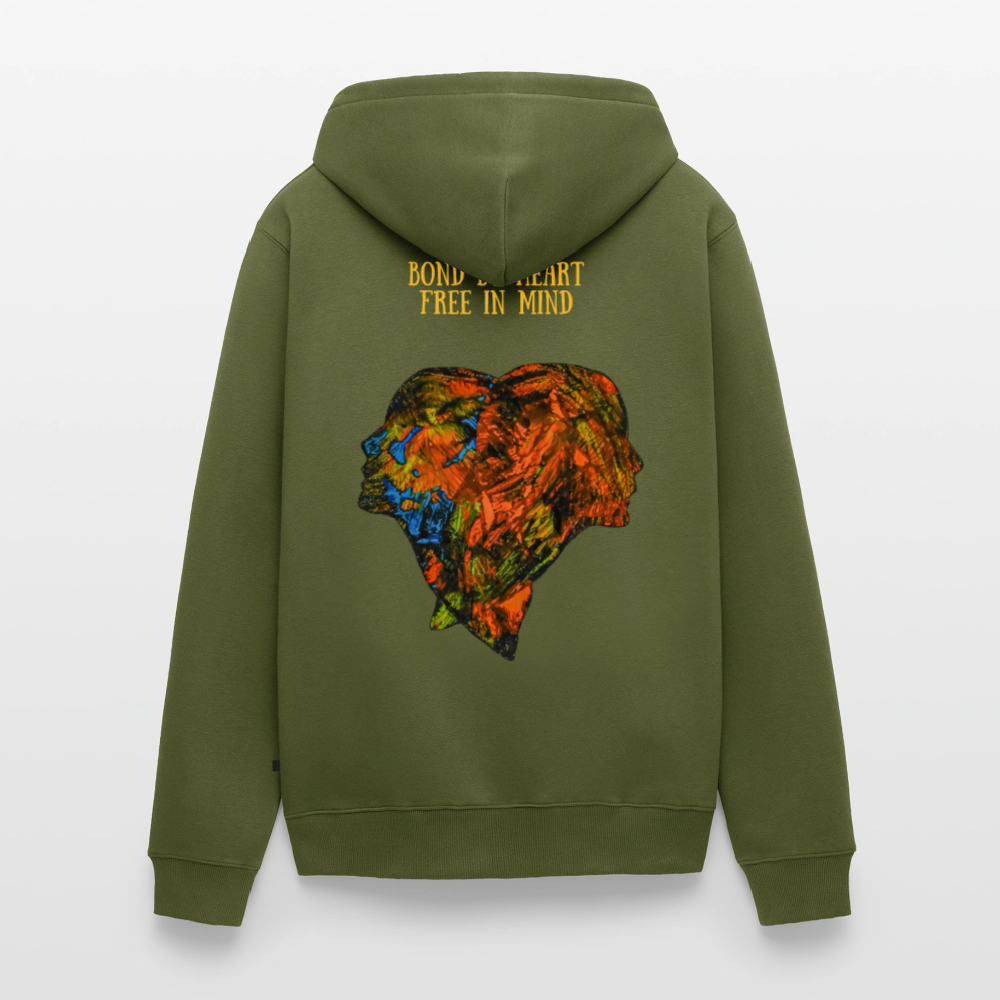 Männer Kapuzenjacke Espejo Backprint - Khaki