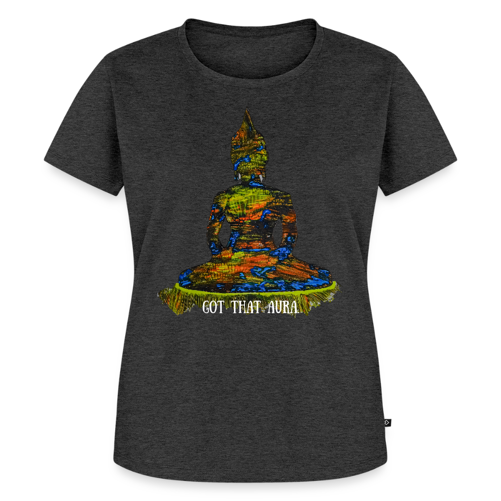 Frauen Premium T-Shirt Zirkulation - Anthrazit meliert