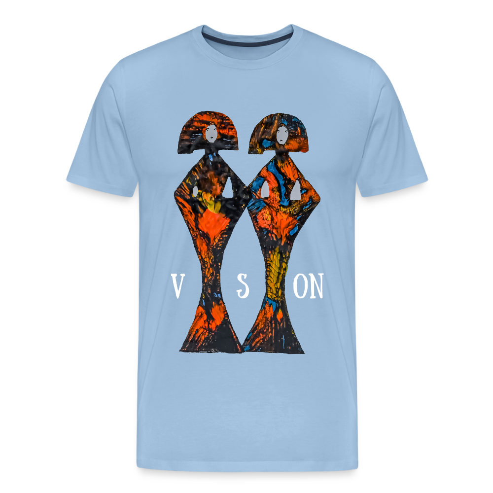 Männer Premium T-Shirt Geishas - Sky