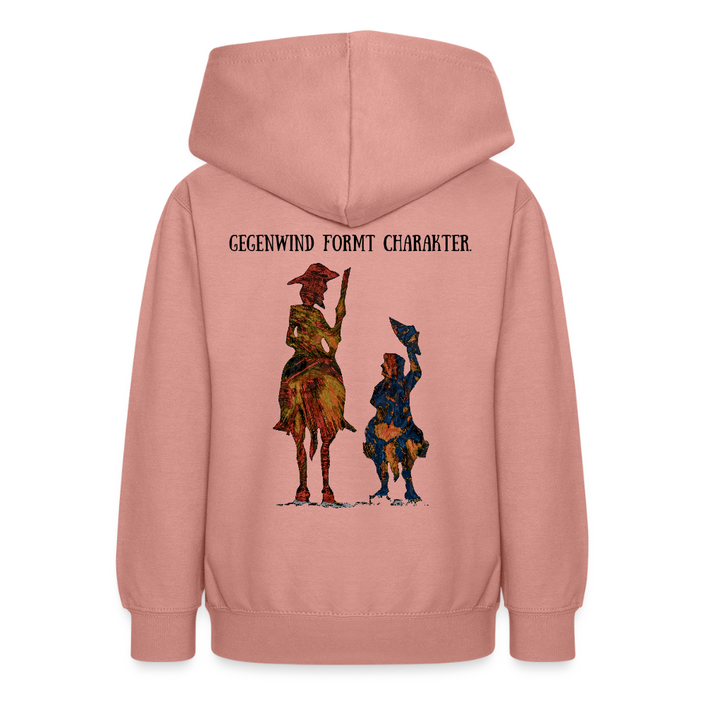 Teenager Hoodie Don Quixote Backprint - Altrosa
