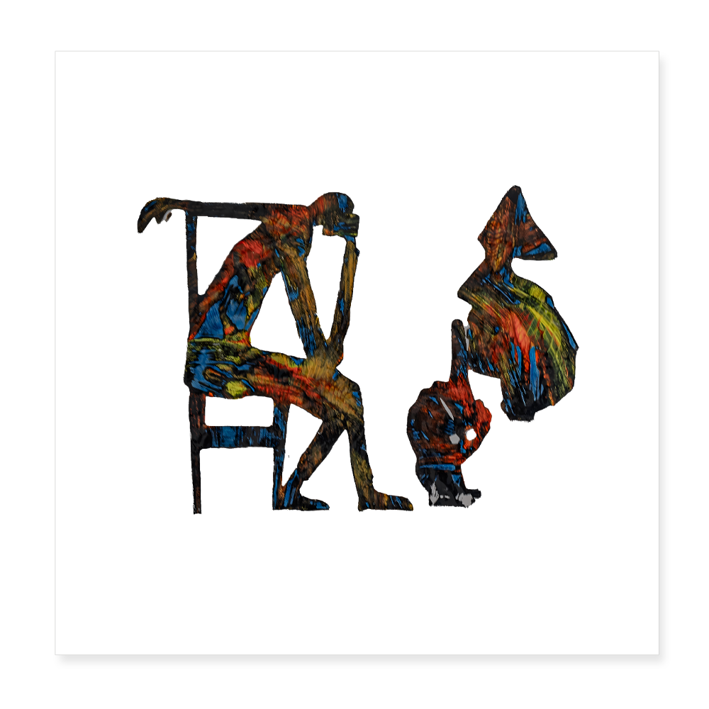 Poster 20x20 cm - Weiß