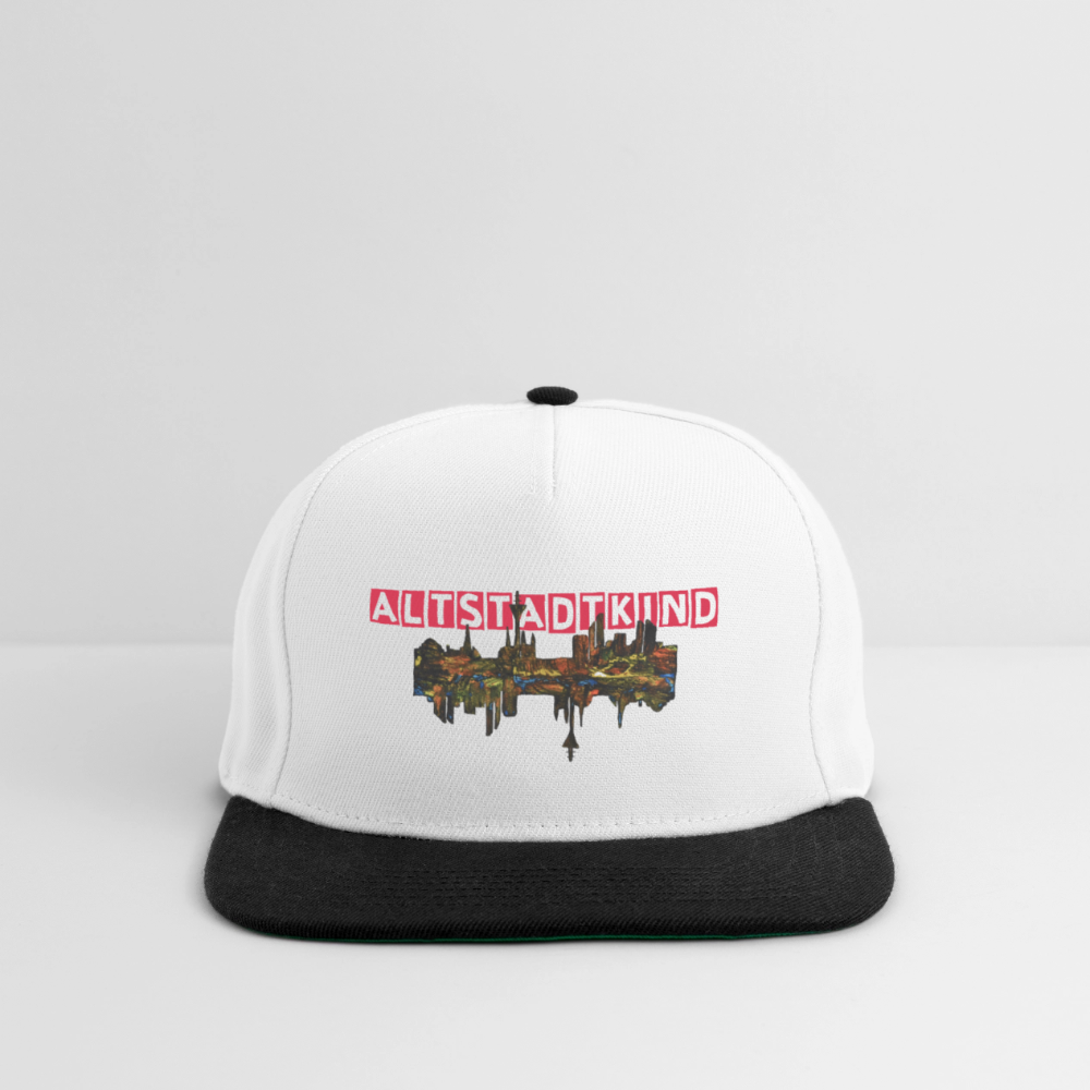 Snapback Cap - Weiß/Schwarz