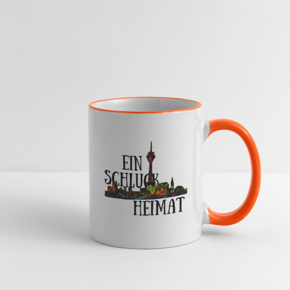 Tasse - Weiß/Orange