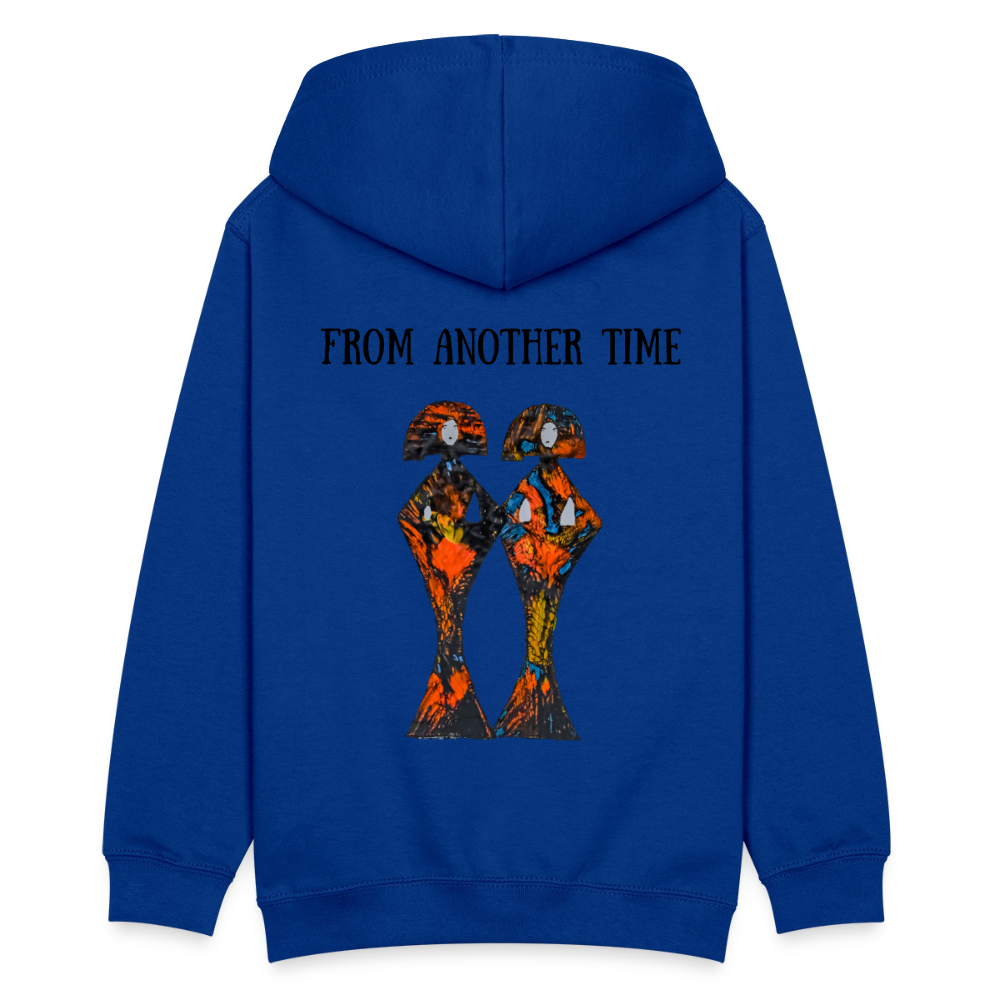 Teenager Hoodie Geishas Backprint - Royalblau