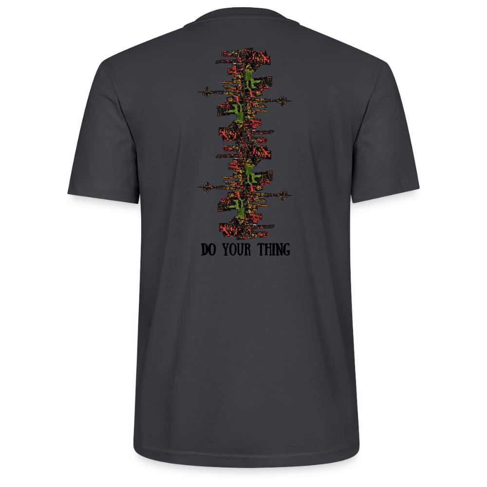 Unisex T-Shirt Düsseldorfer Skyline V.9 - Dunkles Graublau