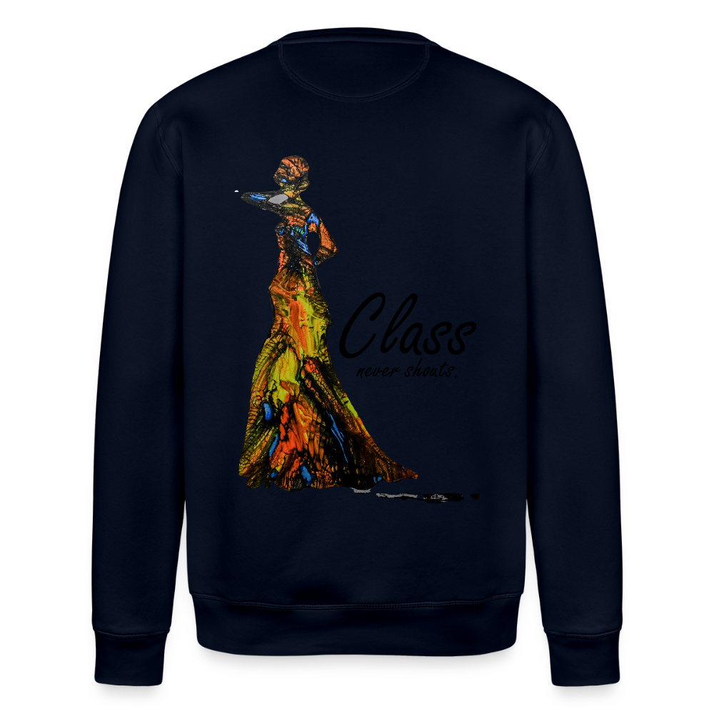 Unisex Bio Pulli Class Backprint - Navy