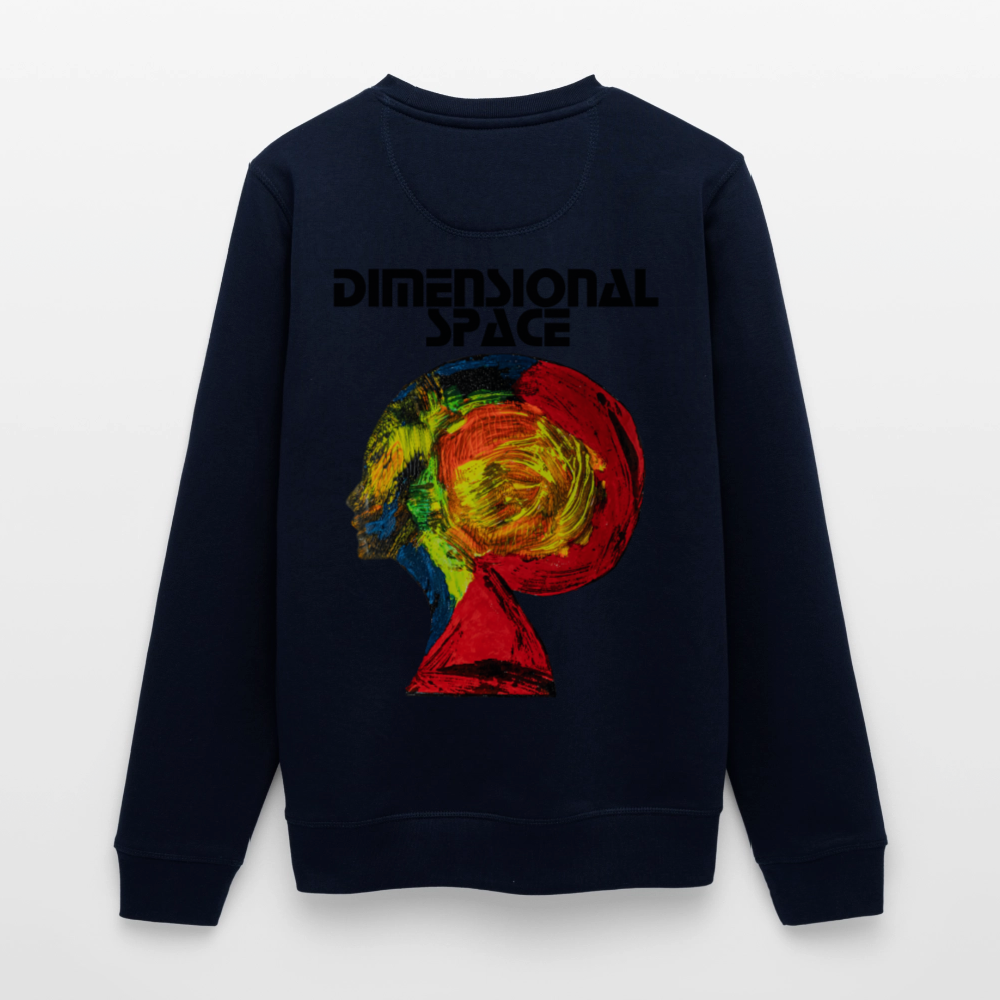 Unisex Bio Pulli Gaia Backprint - Navy