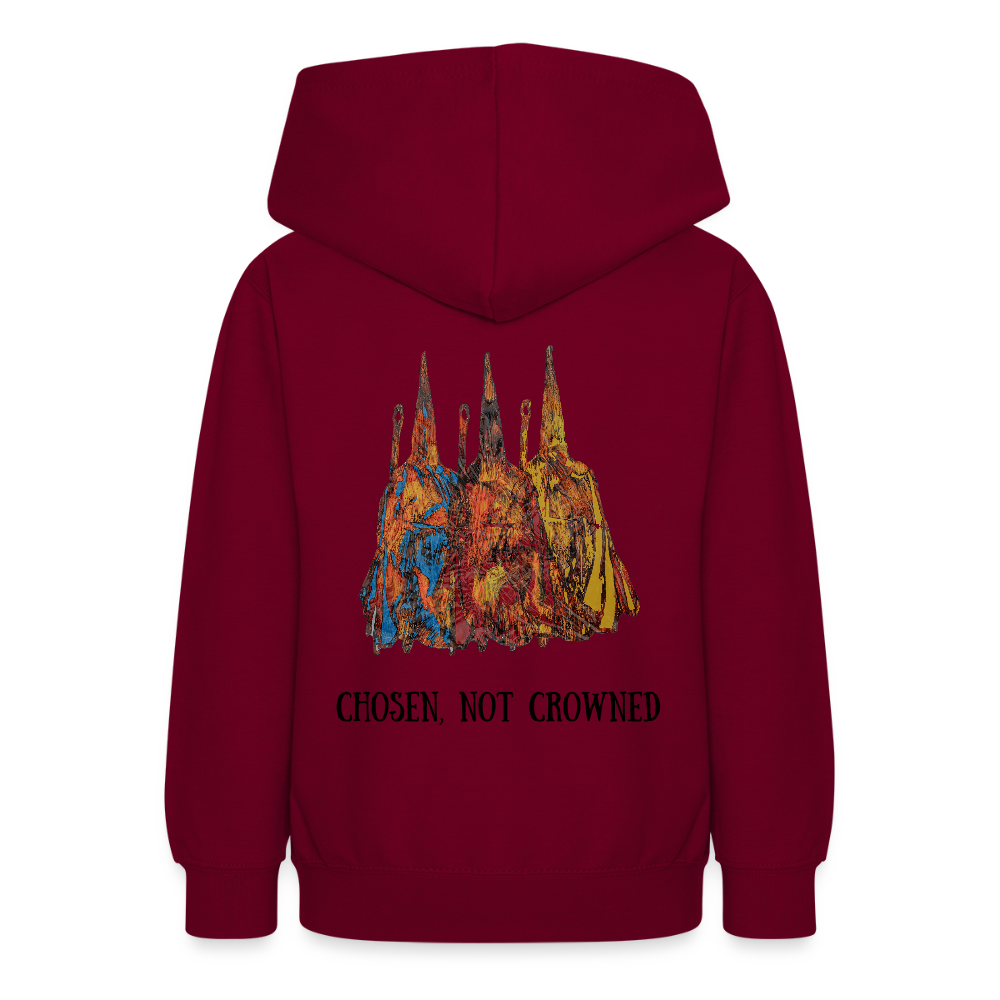 Teenager Hoodie Nazzarener Backprint - Bordeaux