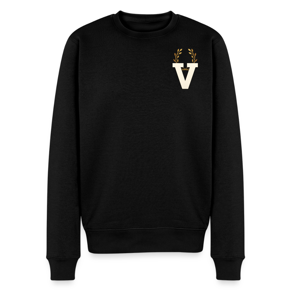 Männer Pulli Düsseldorfer Skyline Backprint - Schwarz